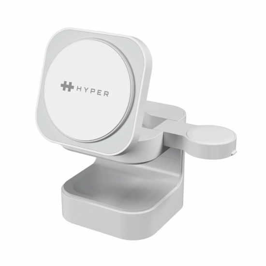 Hyper Hyperjuice Qi2 3-in-1 Magnetic Charging Stand