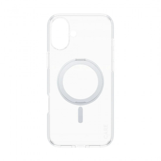 CARE by PanzerGlass Case Feature | Back protection | Apple | iPhone 16 Plus | Recycled plastic | Silver | Kickstand & MagSafe