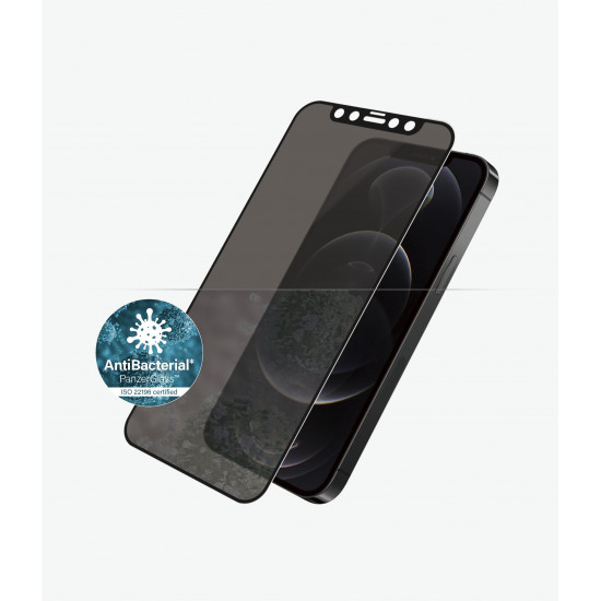 PanzerGlass | Apple | For iPhone 12/12 Pro | Glass | Black | Case Friendly | Privacy glass