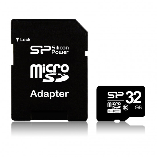 Silicon Power | 32 GB | MicroSDHC | Flash memory class 10 | SD adapter