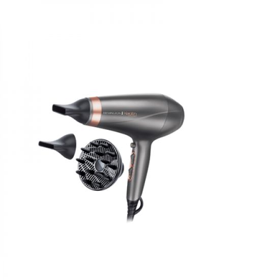 Remington | Hair Dryer | AC8820 | 2200 W | Number of temperature settings 3 | Ionic function | Diffuser nozzle | Silver