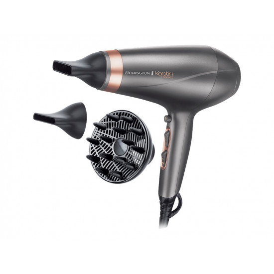 Remington | Hair Dryer | AC8820 | 2200 W | Number of temperature settings 3 | Ionic function | Diffuser nozzle | Silver