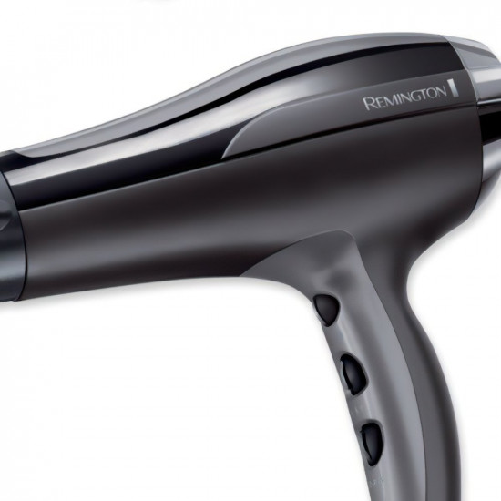 Remington | Hair Dryer | Pro-Air Turbo D5220 | 2400 W | Number of temperature settings 3 | Ionic function | Diffuser nozzle | Black