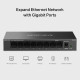 Mercusys 8-Port Gigabit Desktop Switch | MS108GS | Unmanaged | Desktop | Gigabit Ethernet (copper) ports quantity 8