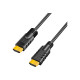 Logilink, CHA0020, 20m, Active, HDMI cable, type A male, - HDMI type A male, black. | Logilink | HDMI to HDMI | 20 m