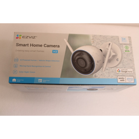 SALE OUT. EZVIZ IP Camera CS-H3 5MP/2,8mm/ColorNightVision/2K/Led up to 8m/MicroSD up to 512GB/IP67/White | EZVIZ | IP Camera | CS-H3 | 35 month(s) | Bullet | 5 MP | 2.8 mm | IP67 | H.265/H.264 | Micro SD, Max. 512 GB | White DAMAGED PACKAGING