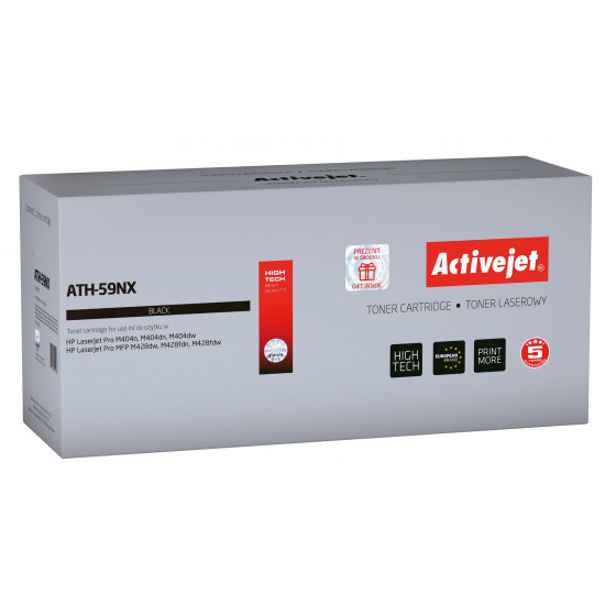 Activejet ATH 59NX Toner (replacement HP 59X HP59X CF259X; Supreme; 10,000 pages; black) With chip