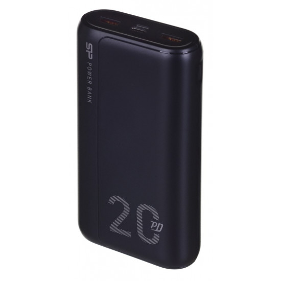 SILICON POWER QS15 Powerbank External battery 20000 mAh 2x USB QC 3.0 1x USB-C PD (SP20KMAPBKQS150K) Black