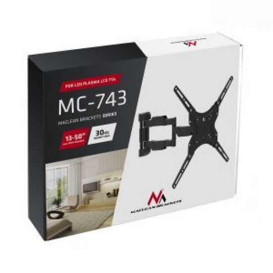 Maclean MC-743 TV mount 127 cm (65) Black