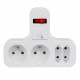 Maclean Energy MCE224 quad socket with switch and stabilizing foot.