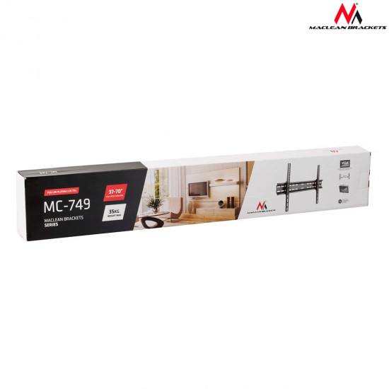 Maclean MC-749 LCD LED Plasma TV Mount Wall Mount Slim Max. Vesa 600x400 (37-70 35kg)