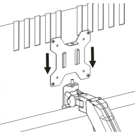 HOLDER FOR 1 LED/LCD MONITOR 13-27 L-11GD ART