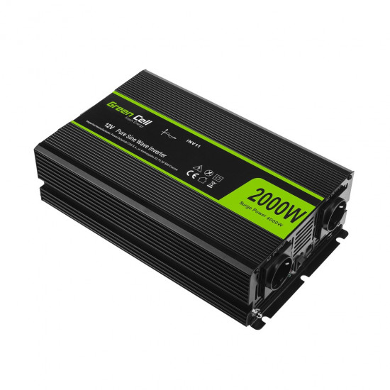 Green Cell INV11 power adapter/inverter Auto 2000 W Black