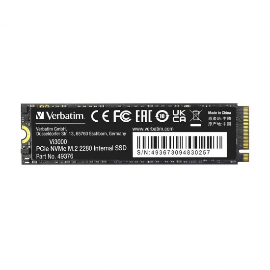 Verbatim Vi3000 PCIe NVMe M.2 SSD 512GB