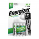 Energizer R03/AAA Ni-MH 800mAh Extreme Rechargeable Batteries - 4 pcs