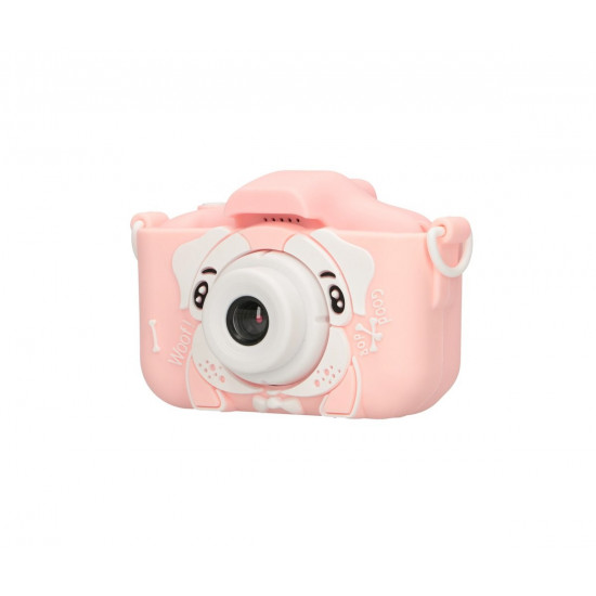 Extralink Camera Kids Camera H28 Dual Pink 1080P 30fps, 2.0 screen