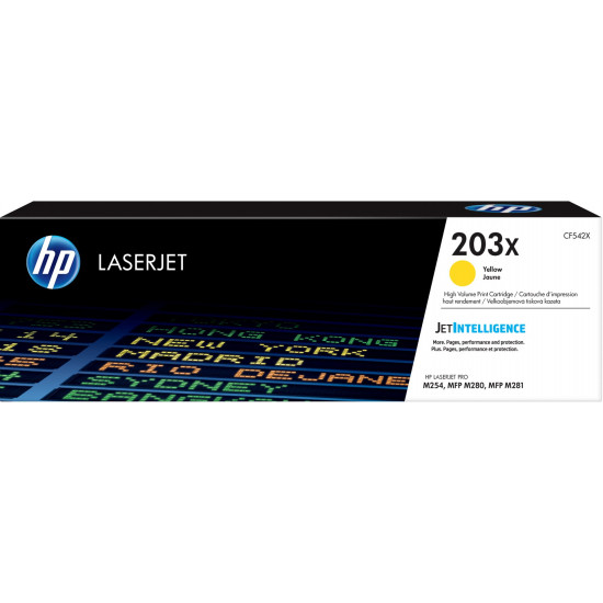 HP LaserJet 203X High Yield Yellow Original Toner Cartridge