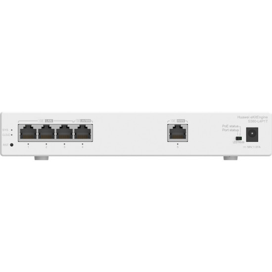 HUAWEI eKit S380 Series S380-L4P1T Managed Gigabit Ethernet (10/100/1000) Power over Ethernet (PoE) 1U Grey