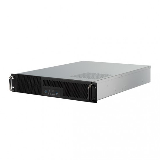 SilverStone RM23-502 Rackmount Server Chassis, ATX, USB 3.0 - 2U - black