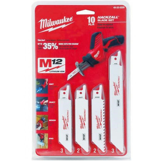 MILWAUKEE BRZE. KPL. 10pcs. HACKZALL