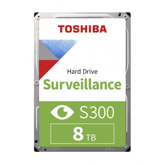 Toshiba S300 Surveillance internal hard drive 8 TB 7200 RPM 256 MB 3.5 Serial ATA III