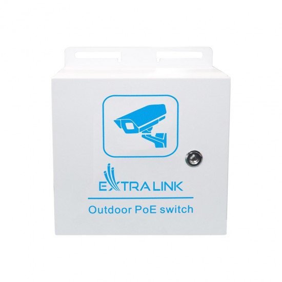 Extralink Outdoor PoE switch Minos 8x RJ45 1000Mbps PoE, 2x SFP, 200W, L2, active cooling