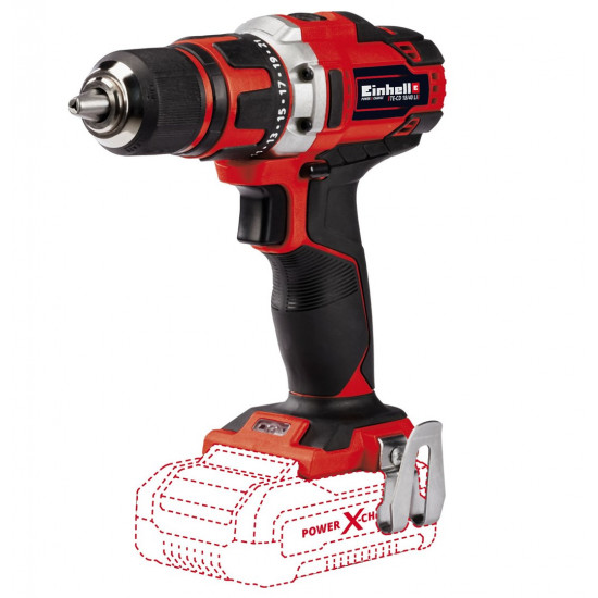 Einhell TE-CD 18/40 Li-Solo 1500 RPM Keyless 1.1 kg Black, Red