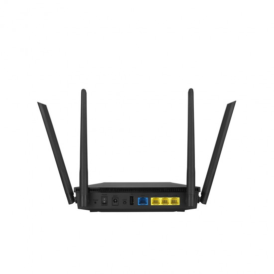 Asus | Wireless AX1800 Dual Band Gigabit Router, UK | RT-AX53U | 1201+600 Mbit/s | Mbit/s | Ethernet LAN (RJ-45) ports 4 | Mesh Support No | MU-MiMO Yes | No mobile broadband | Antenna type  External antenna x 4 | 36 month(s)