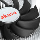 Akasa Intel LGA1700 Processor Hybrid cooler 7.5 cm Aluminium, Black 1 pc(s)