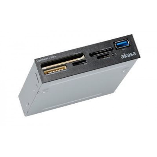 Akasa AK-ICR-27 card reader USB 3.2 Gen 1 (3.1 Gen 1) Internal Black, Grey