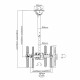 Techly Telescopic Universal Ceiling Support for 2 TV LED LCD 32-55 ICA-CPLB 944D