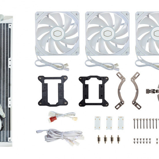 Cooler Master MasterLiquid 360L Core ARGB White Processor Liquid cooling kit 12 cm