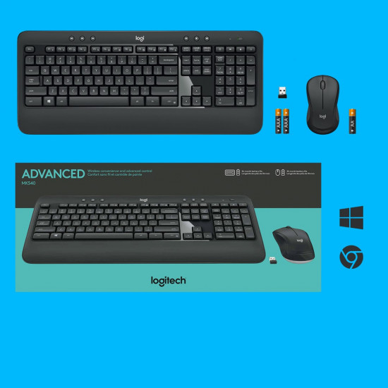 Logitech MK540 ADVANCED Wireless Keyboard and Mouse Combo