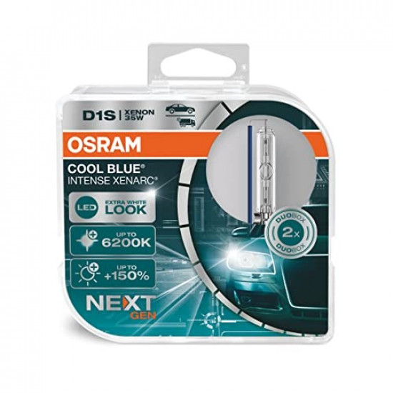 OSRAM XENARC COOL BLUE INTENSE (NEXT GEN) D1S DUO (66140CBN-HCB) CAR XENON HEADLIGHTS 2 pc(s)