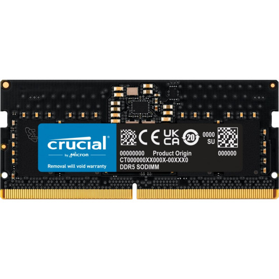 Crucial 8GB (1x8GB) DDR5-5600 CL 46 SO-DIMM RAM Notebook Speicher memory module 5600 MHz ECC