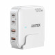 GaN network charger - Unitek P1229AWH01-EU | 100W 2x USB-C 2x USB-A