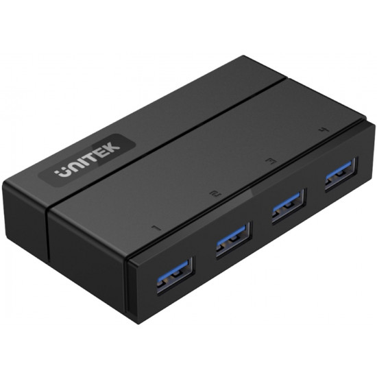 UNITEK Y-HB03001 interface hub USB 3.2 Gen 1 (3.1 Gen 1) Type-B 5000 Mbit/s Black