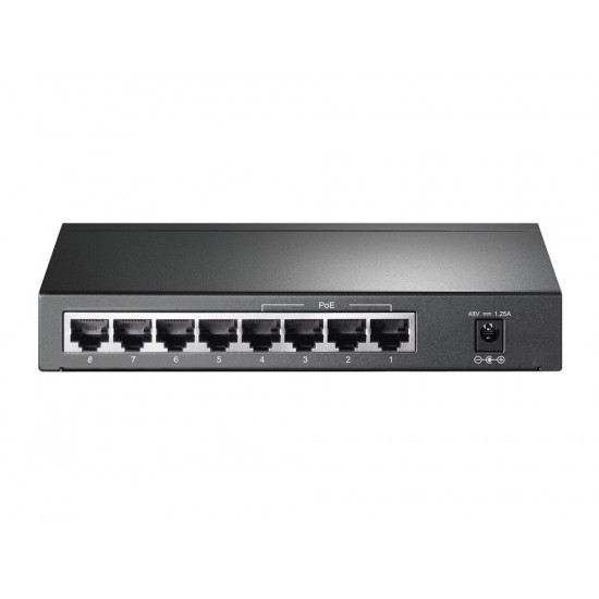 TP-LINK | Switch | TL-SG1008P | Unmanaged | Desktop | 1 Gbps (RJ-45) ports quantity 8 | PoE ports quantity 4 | Power supply type External | 36 month(s)