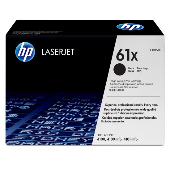 HP 61X High Yield Black Original LaserJet toner cartridge 1 pc(s)