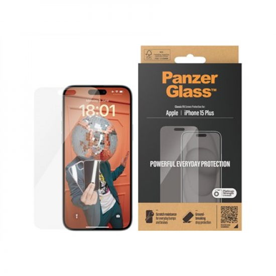 PanzerGlass ® Screen Protector iPhone 15 Plus | Classic Fit