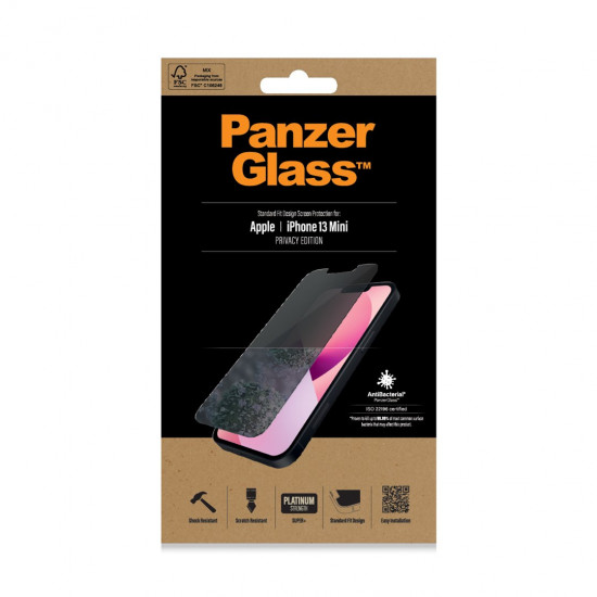 PanzerGlass ® Privacy Screen Protector Apple iPhone 13 Mini | Standard Fit