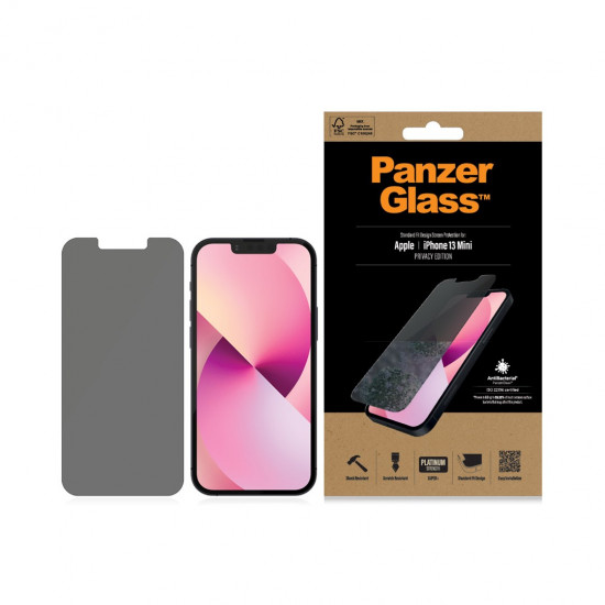 PanzerGlass ® Privacy Screen Protector Apple iPhone 13 Mini | Standard Fit