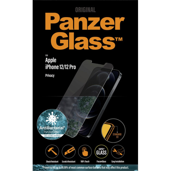 PanzerGlass ® Privacy Screen Protector iPhone 12 | 12 Pro | Standard Fit