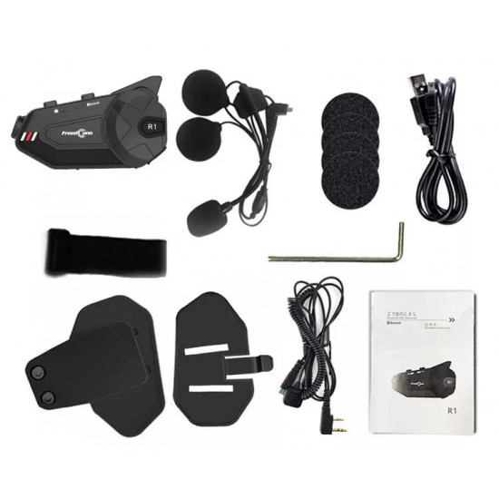 FREEDCONN R1 PLUS E motorcycle intercom Black