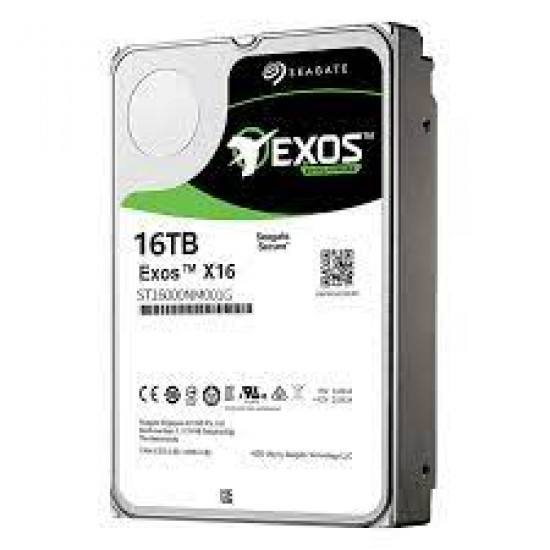 16TB Seagate Exos X18, Enterprise HDD, CMR, 3.5, Hyperscale SATA-6Gbs, 7200 RPM, 512e/4Kn FastFormat, Enhanced Caching HDD