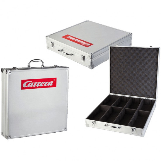 Carrera - 132 / 124 Accessories - Fahrzeugkoffer Modelle im Maßstab 1:32, Aluminium