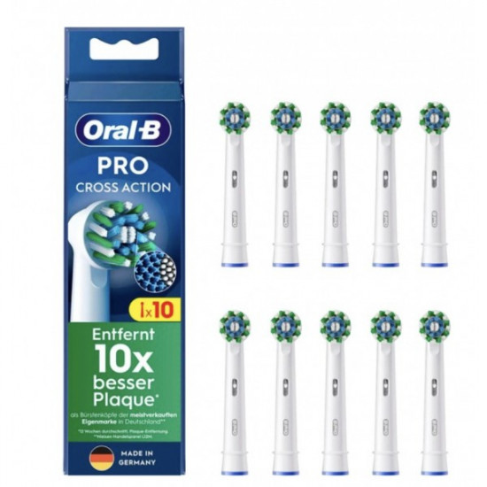 Oral-B Aufsteckbürsten CrossAction 10er *weiß*