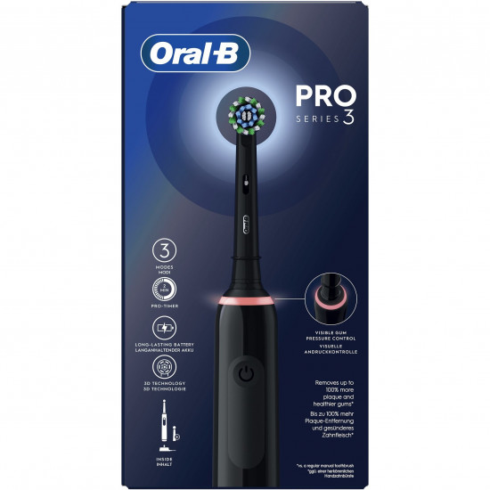 Oral-B Pro 3 3000 CrossAction Black Edition