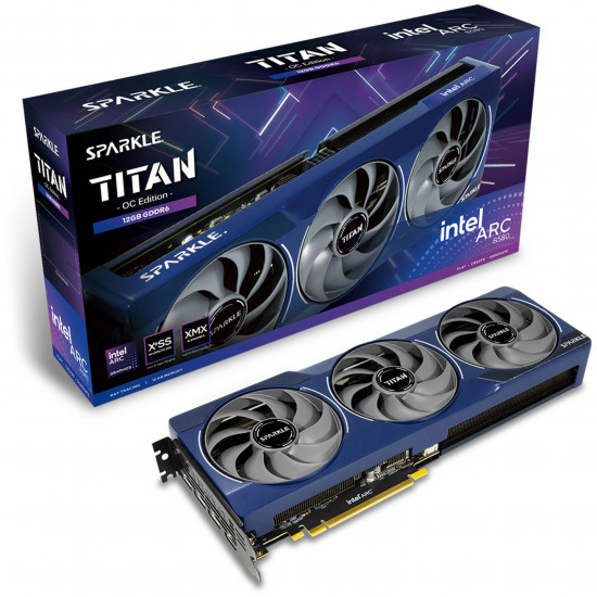 B580 12GB Sparkle Intel Arc Titan OC GDDR6 3 Fan