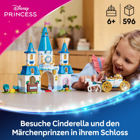 LEGO Disney Princess Cinderellas Schloss und Pferdekutsche 43275